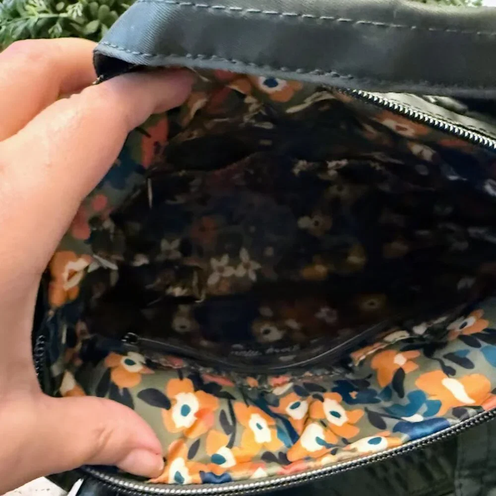 LUG small crossbody tote with handles olive green mini Dory - Picture 3 of 9